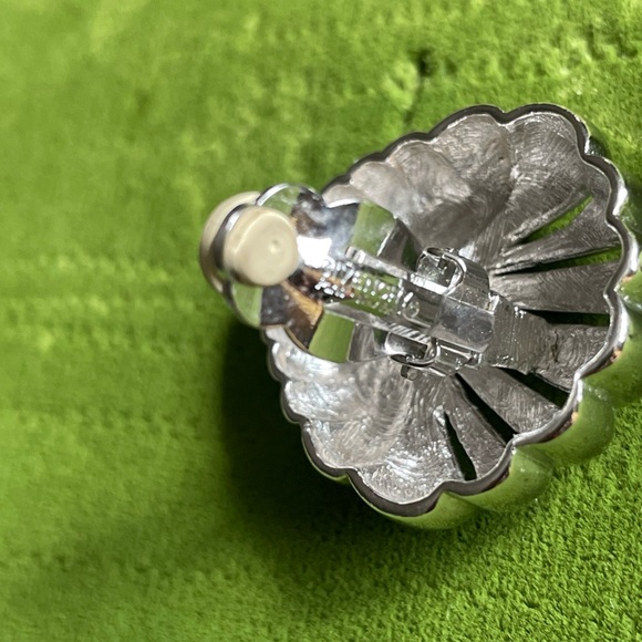 Givenchy Silver Shell Earrings - Picture 3 of 6